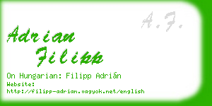 adrian filipp business card