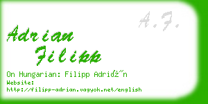 adrian filipp business card
